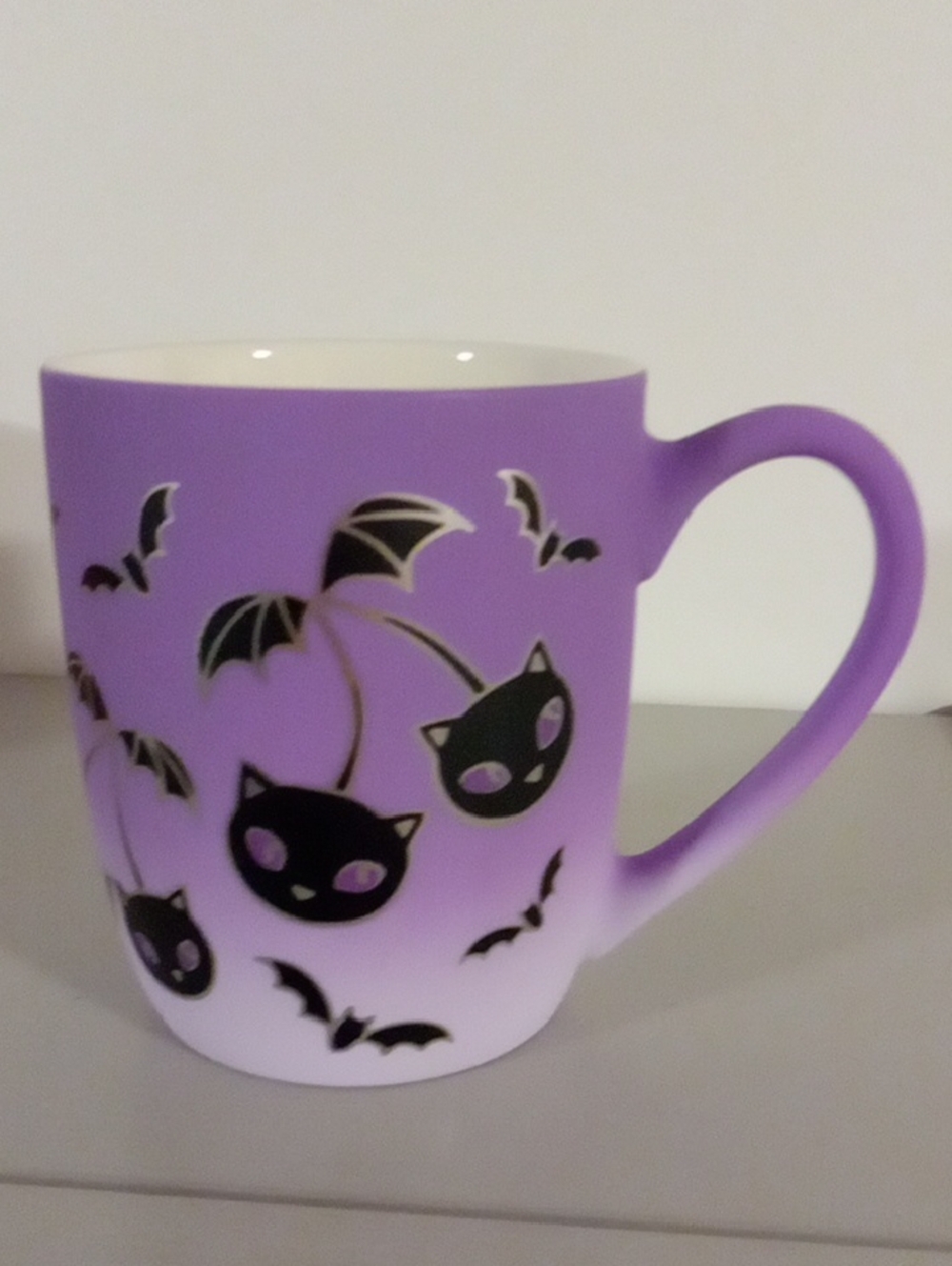 Cobwebs & Cauldrons Cats & Bats Mug NWOTS